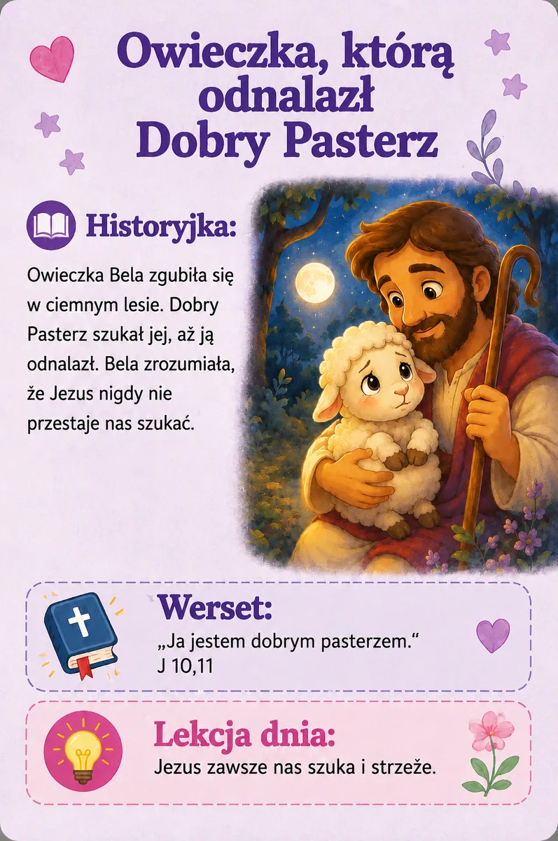 Owieczka, którą odnalazł Dobry Pasterz