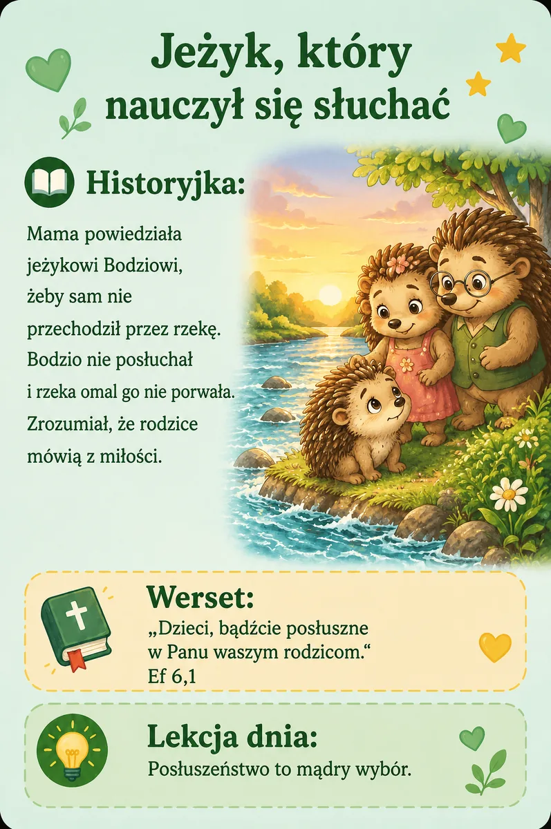 Jeżyk, który nauczył się słuchać